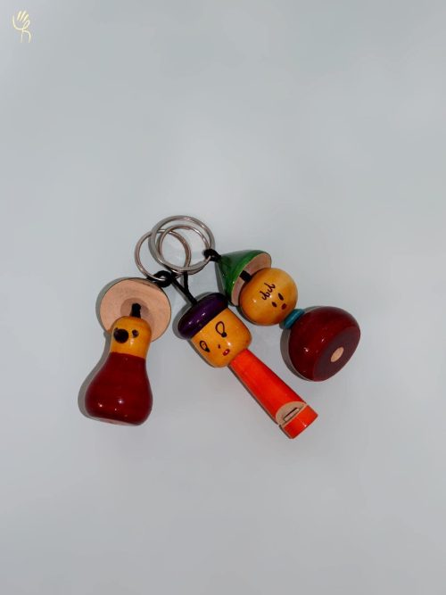 Key Chains Set of 3( Wood )