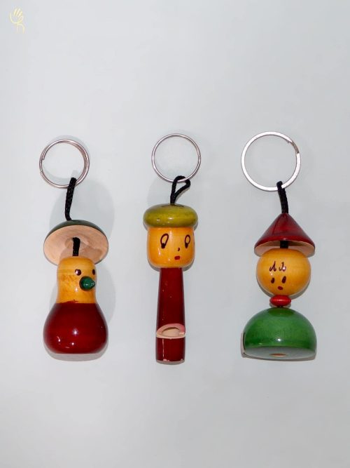 Key Chains Set of 3( Wood...