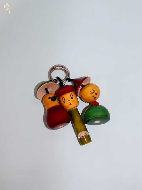 Key Chains Set of 3( Wood...