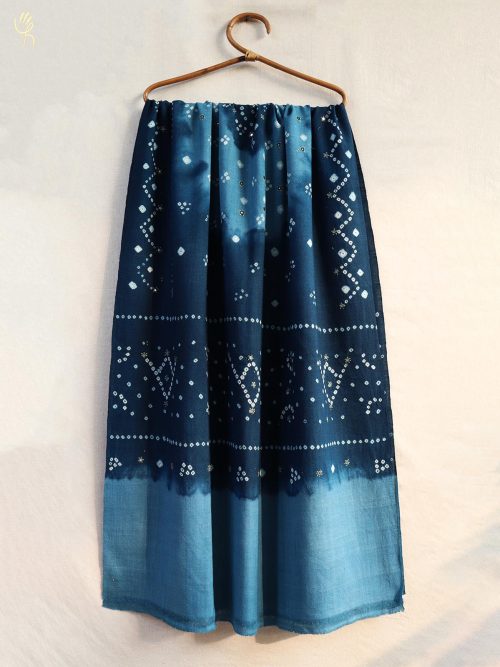 Bandhni Handwoven Wool Sh...