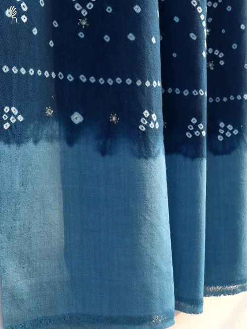 Bandhni Handwoven Wool Sh...