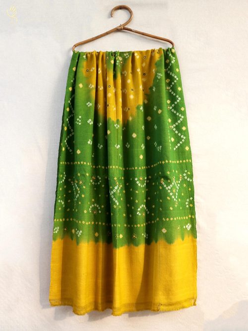 Bandhni Handwoven Wool Sh...