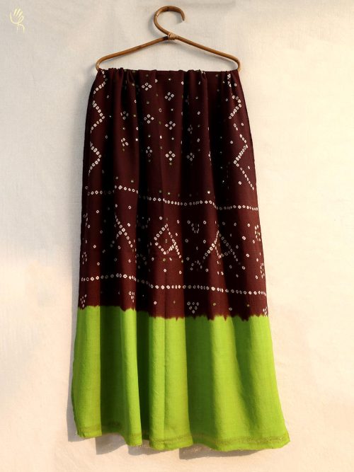 Bandhni Handwoven Wool Sh...
