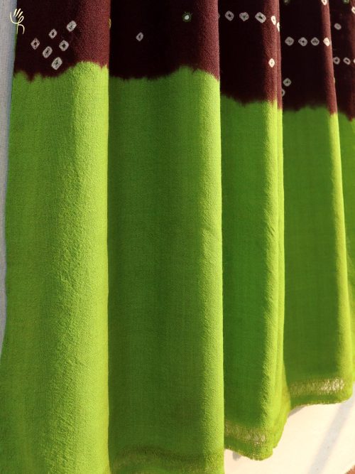 Bandhni Handwoven Wool Sh...
