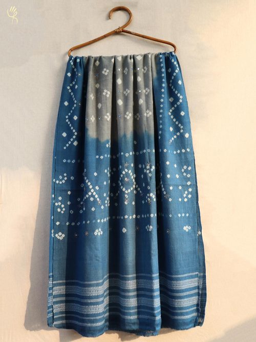 Bandhni Handwoven Wool Sh...