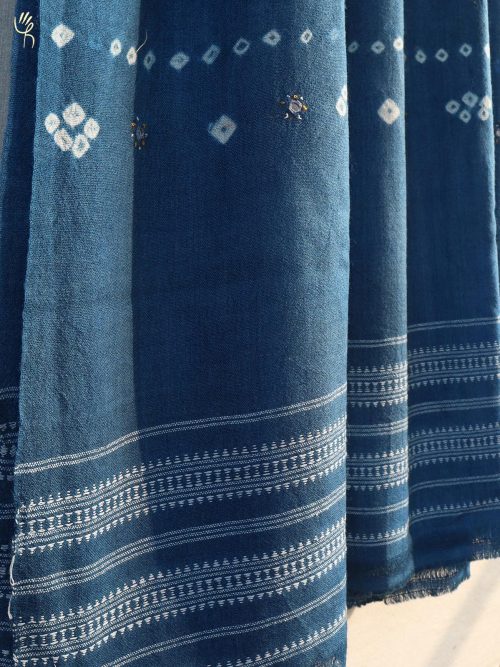 Bandhni Handwoven Wool Sh...