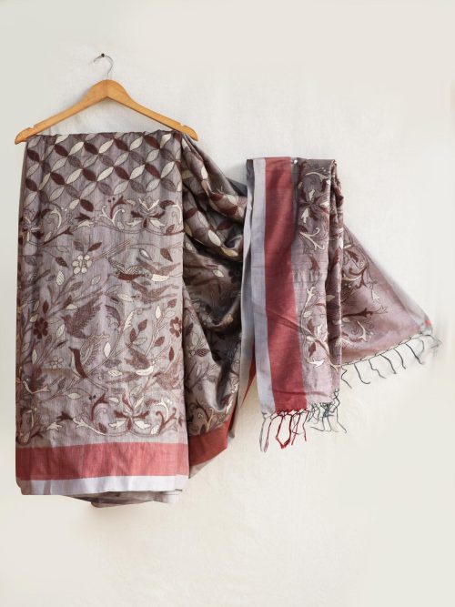 Kantha Embroidered Silk G...