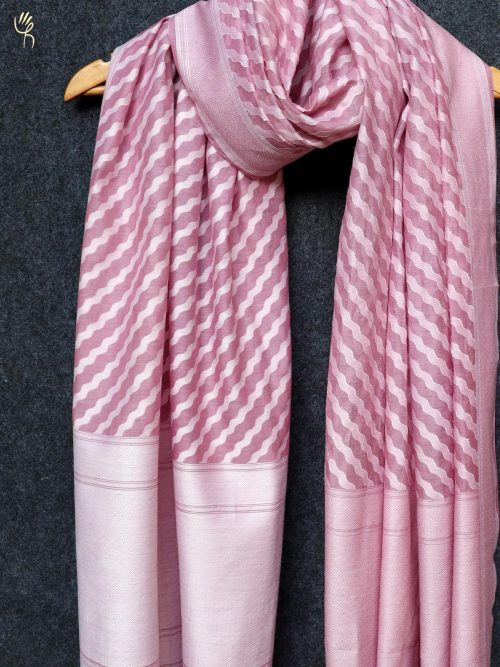 Jamdani Cotton Silk Pink ...