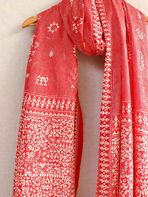 Kantha Embroidered Silk R...