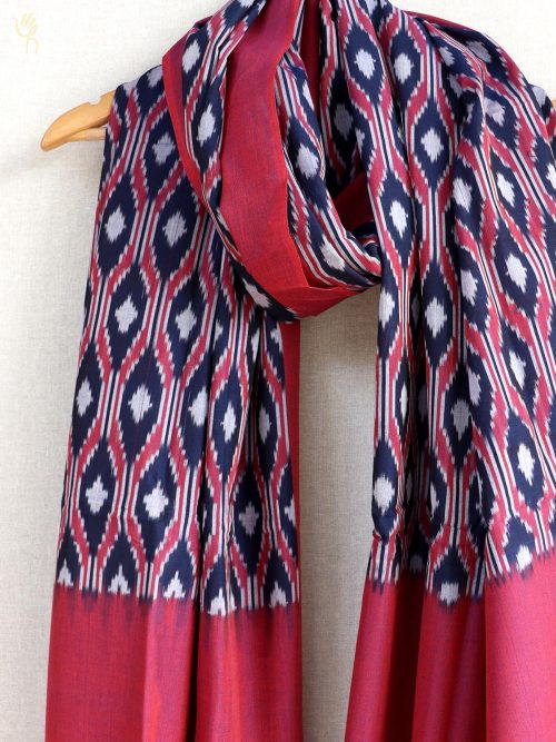 Ikat Cotton Navy Blue And...