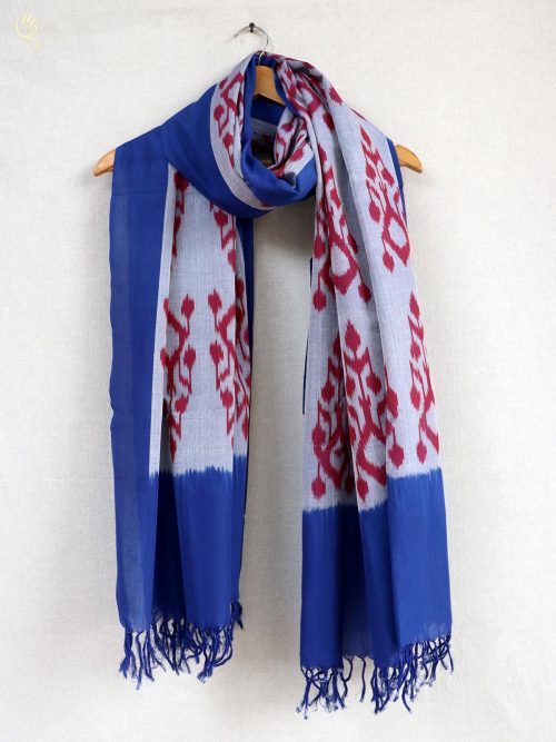 Ikat Cotton Grey And Blue...