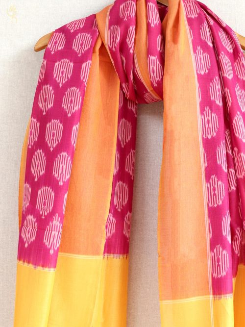 Ikat Cotton Pink And Yell...