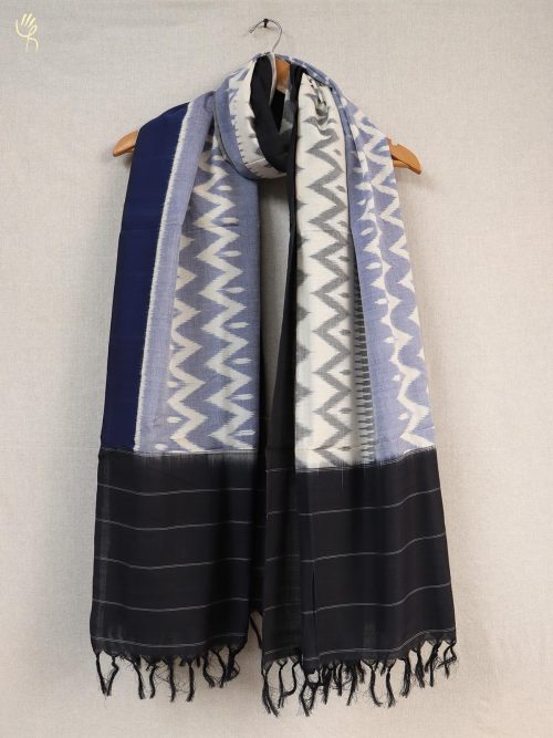 Ikat Cotton Blue And Whit...