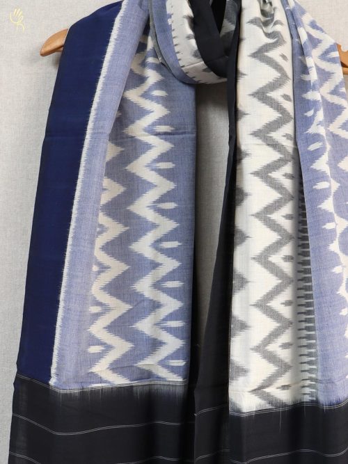 Ikat Cotton Blue And Whit...